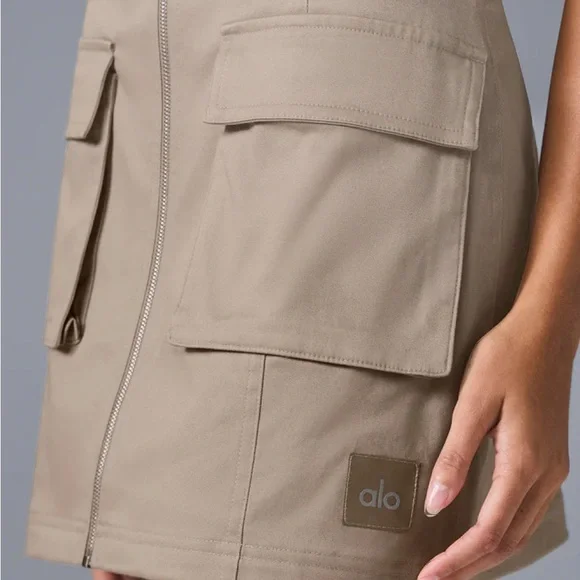 ALO Yoga Tan Sleeveless Dress - Picture 3 of 5